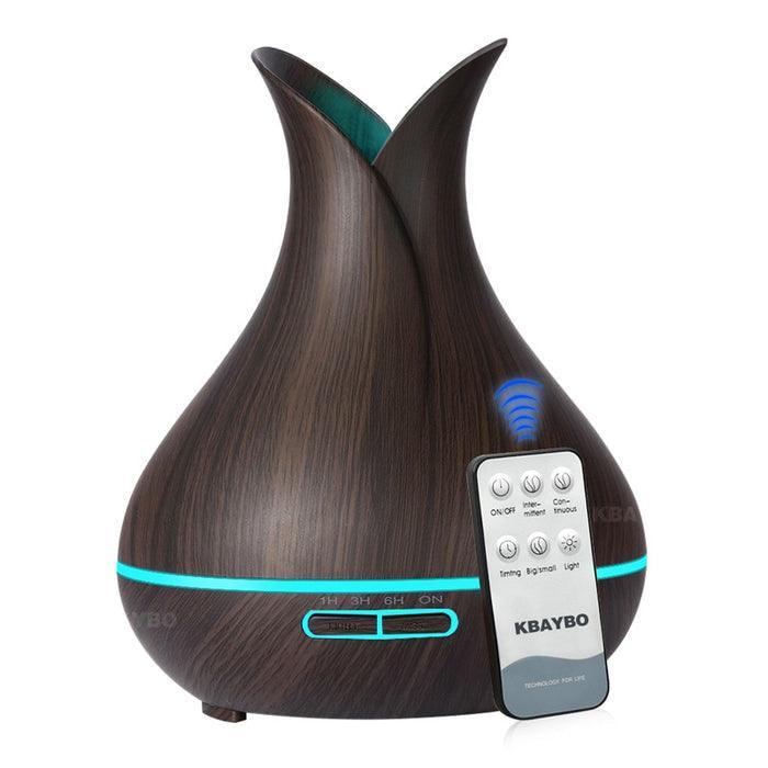 Umidificador de Ar USB Madeira & Difusor De Óleo Essencial