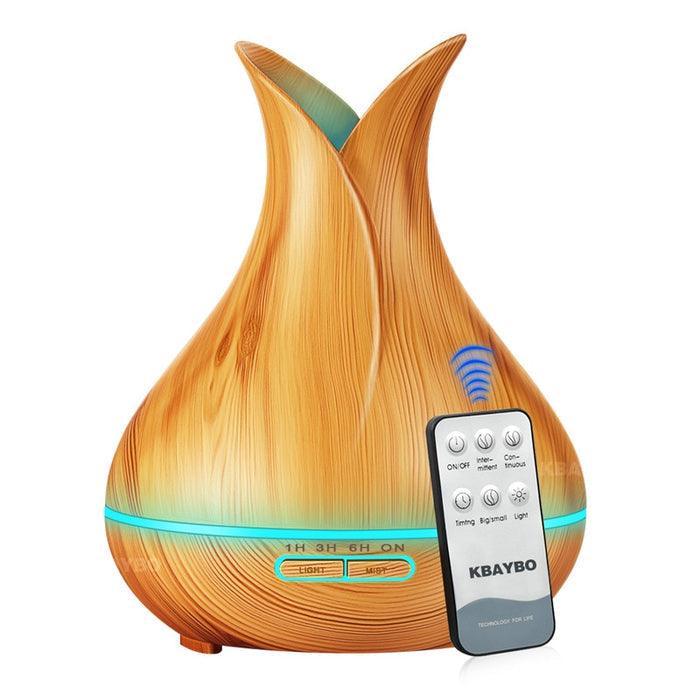 Umidificador de Ar USB Madeira & Difusor De Óleo Essencial