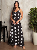 VESTIDO LONGO ESTAMPADO COM ALCINHA