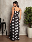 VESTIDO LONGO ESTAMPADO COM ALCINHA