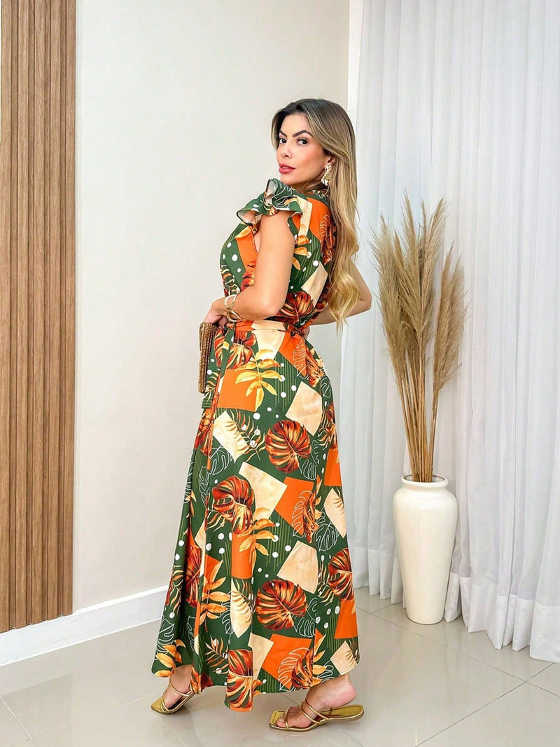 VESTIDO CREPP ESTAMPADO