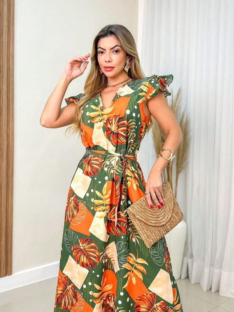 VESTIDO CREPP ESTAMPADO