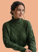 TRICOT ENTRELAÇADO ESMERALDA