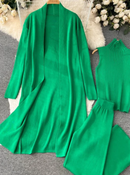 CONJUNTO 3 PEÇAS TRICOT