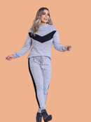 CONJUNTO TRICOT MOUSSE LISTRADO