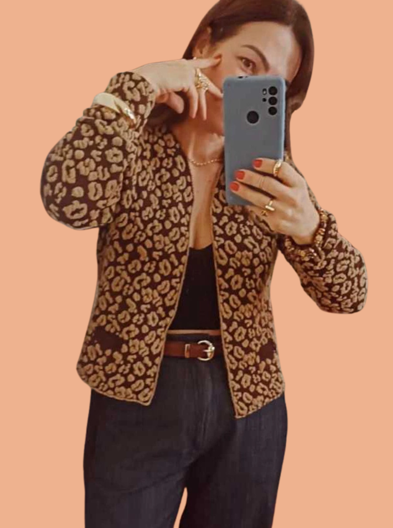 CASACO TRICOT ONCINHA