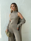 CONJUNTO 3 PEÇAS TRICOT