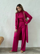 CONJUNTO 3 PEÇAS TRICOT