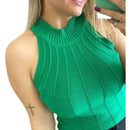 Blusa Cavada Garrafinha Modal Canelada