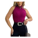 Blusa Cavada Garrafinha Modal Canelada