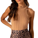 Blusa Cavada Garrafinha Modal Canelada