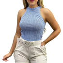 Blusa Cavada Garrafinha Modal Canelada