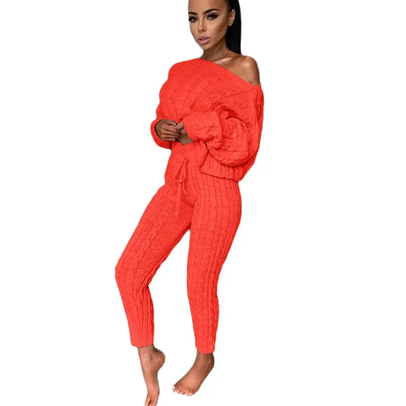 CONJUNTO FEMININO TRICOT 2 PEÇAS